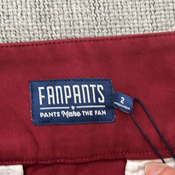 Fan Pants Athletic Skirt Burgundy‎ Dark Red Size 2 - Picture 4 of 6